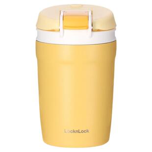 乐扣乐扣吸管保温杯女士高颜值男咖啡双印杯随行杯儿童不锈钢水杯