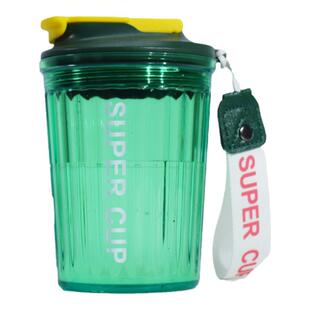 高颜值塑料咖啡杯女夏季便携水杯大容量网红创意简约随行随身杯子