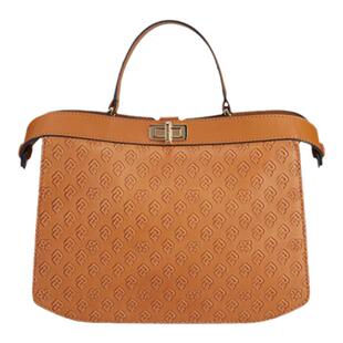 保兰德PLD官方好礼真皮包包女款风琴包通勤扭锁手提包单肩斜挎包