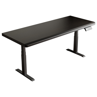 凡辰星河 实木电动升降电脑桌家用台式双人位办公桌工作台电竞桌