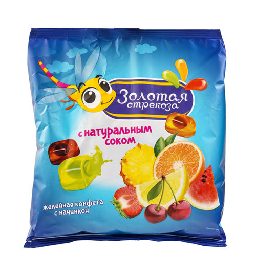 俄罗斯进口水果夹心软糖KDV紫皮糖金蜻蜓什锦Q糖休闲零食年货喜糖