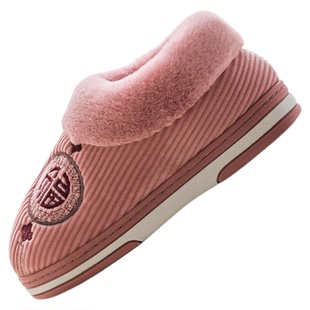 回力棉拖鞋女款2026新款冬季室内家居老人加绒保暖包跟外穿棉鞋男