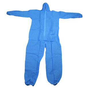 一次性工作服防尘服喷漆酵素浴无纺布防护服隔离养殖畜牧连体带帽