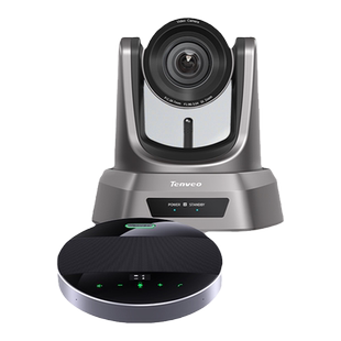 Tenveo腾为远程无线视频会议摄像头1080P高清广角会议摄像机云台摄影头蓝牙全向麦克风拾音套装系统设备终端