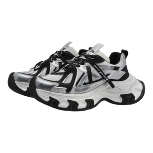 it izzue舒适百搭透气老爹鞋男款2025春秋增高休闲厚底运动鞋v