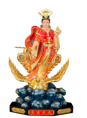 九天玄女彩绘供奉圣母娘娘神像