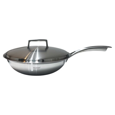 chockmen18/10不锈钢五层夹炒锅