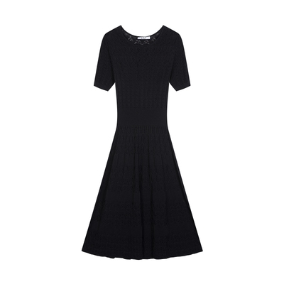 LILY新款时髦简约时光小黑裙