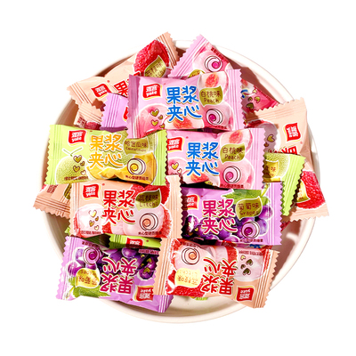 雅客果酱夹心硬糖水果糖