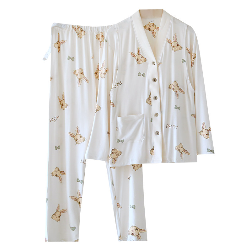 莫代尔月子服夏季薄款