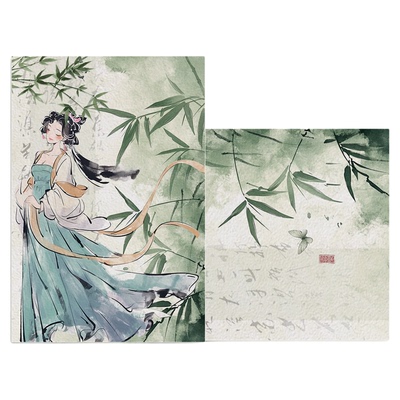 沉墨七色超清蛋壳明信片来图定制