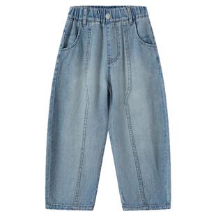 小象汉姆童装男童牛仔裤直筒裤儿童春长裤2026春装新款裤子洋气