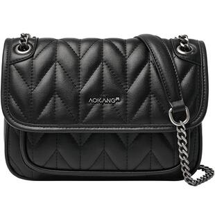 奥康链条包女式2026新款大容量单肩包小香风腋下包菱格流浪斜挎包
