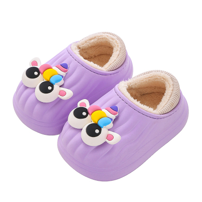 儿童棉拖鞋包跟宝宝秋冬