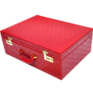 彩礼箱礼金箱装钱箱彩礼钱盒子结婚皮箱新娘结婚箱子陪嫁箱礼金盒