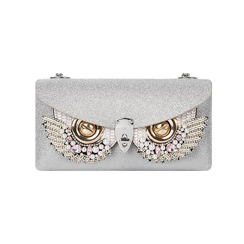 WANACCESSORY猫头鹰斜挎信封包