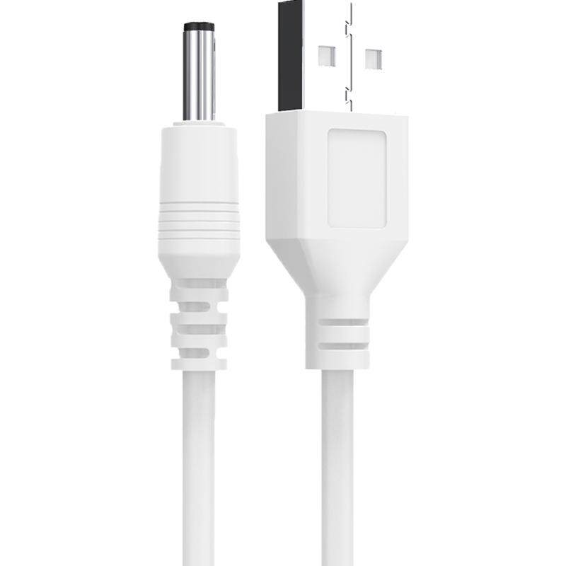 圆头圆孔充电线电动牙刷露娜洁面仪lunamini2数据线usb转dc3.5mm5v电源foreo洗脸小风扇led灯台灯通