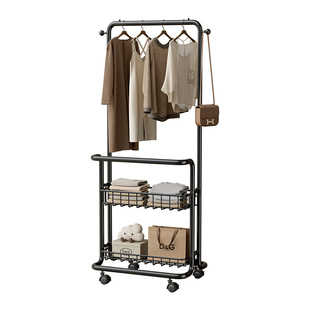 床边晚上放脱下衣服神器卧室不占空间的挂衣架落地衣帽架隔夜次净