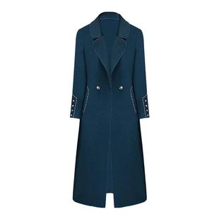 贵夫人高端国际大牌双面羊绒大衣女中长款气质妈妈款收腰毛呢外套