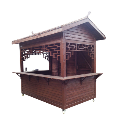 户外防腐木木屋可移动售货亭岗亭