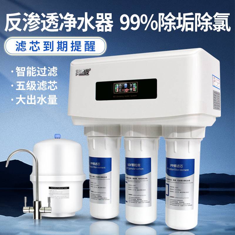 直饮家用5级ro反渗透厨房纯水机过滤下吸自净水机厨农村式净水器