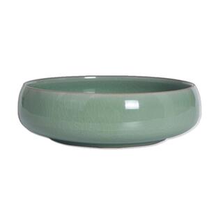 青瓷烟灰缸陶瓷创意个性时尚防风大号卧室客厅水晶玻璃家用烟灰缸