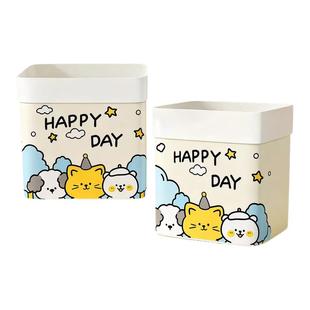 2025新款车载垃圾袋自立式桌面垃圾桶加厚双用可粘贴便携高颜值