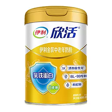 伊利欣活金装中老年奶粉乳