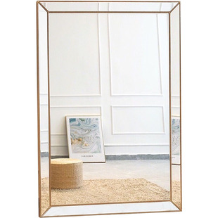 朵圆全身落地镜子家用高档穿衣镜网红婚纱店服装店试衣镜显瘦防爆