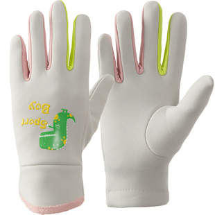 加绒防泼水儿童保暖手套防风防寒秋冬季5-15岁男女童户外骑行运动