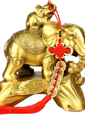 铜大象福禄工艺礼品摆件