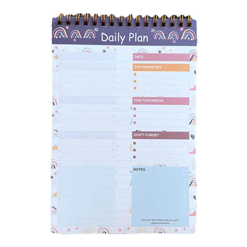 Daily plan 英文便签本线圈本日计划本A5简约日程本规划本外贸本