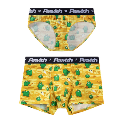 情侣纯棉平角内裤男生女三角内裤