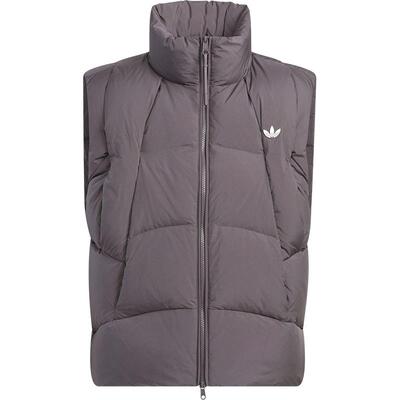 阿迪达斯男女保暖立领羽绒马甲