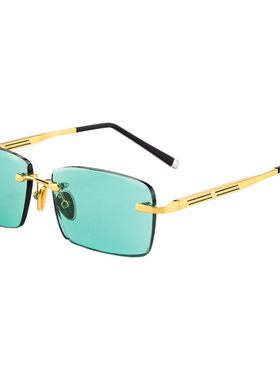 太阳眼镜时尚无框帅气户外墨镜