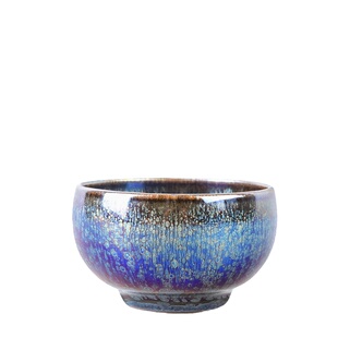 宋风居建盏茶杯名师杨飞手工七彩曜变高端茶具中式喝茶复古主人杯