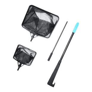 yee鱼缸捞鱼网鱼捞渔捞水族箱抄网兜方形鱼捞手抄鱼网金鱼观赏鱼