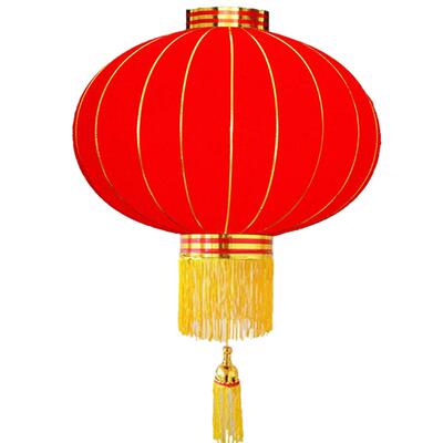 新年装饰广告宫灯绸布广告灯笼