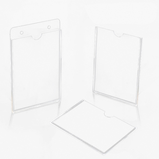 亚克力插槽a3框a4框透明相框a5公告栏职务卡价目表岗位牌透明照片插盒职位框展示牌工位姓名牌证件框加工定制