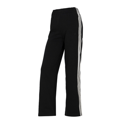 阿迪达斯长裤女裤2026新款针织加绒运动裤直筒保暖休闲裤KS2819