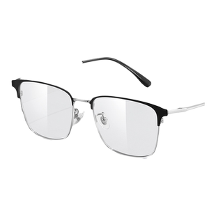 久森超轻纯钛眼镜框时尚眉线眼镜架可配防蓝光抗辐射眼镜片 25001