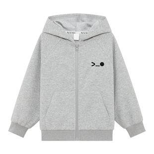 左西女童外套春秋款2026新款儿童针织春装连帽卫衣开衫洋气春秋季