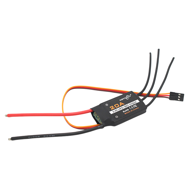 无刷双向电调 遥控车船模型水下推进器 风动船20A30A40A50A60A80A