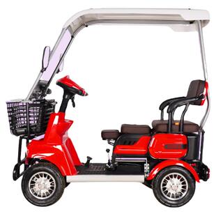 小巴士E6六代电动四轮车4人电动代步车老年女士老头乐新能源