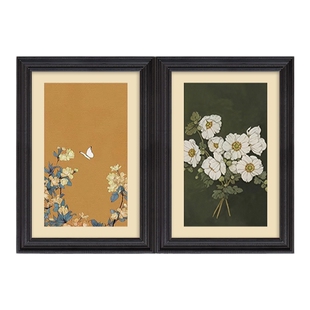 法式中古风电表箱装饰画磁碰双开门配电箱遮挡挂画总开关电源壁画