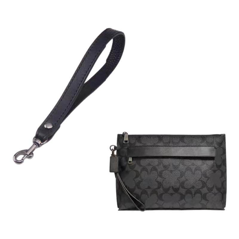 适用蔻驰coach真牛皮男女手包带