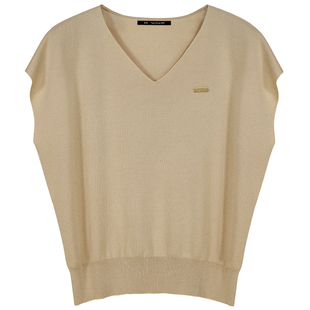 RSG郭培成衣品牌无袖上衣女款V领金标装饰宽松薄款夏季新款