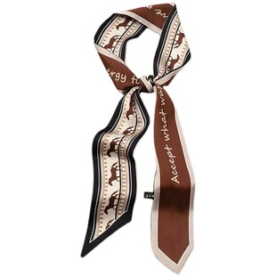 丝巾小长条复古高级感小马春秋夏缠包搭配衬衫装饰发带女领巾文艺