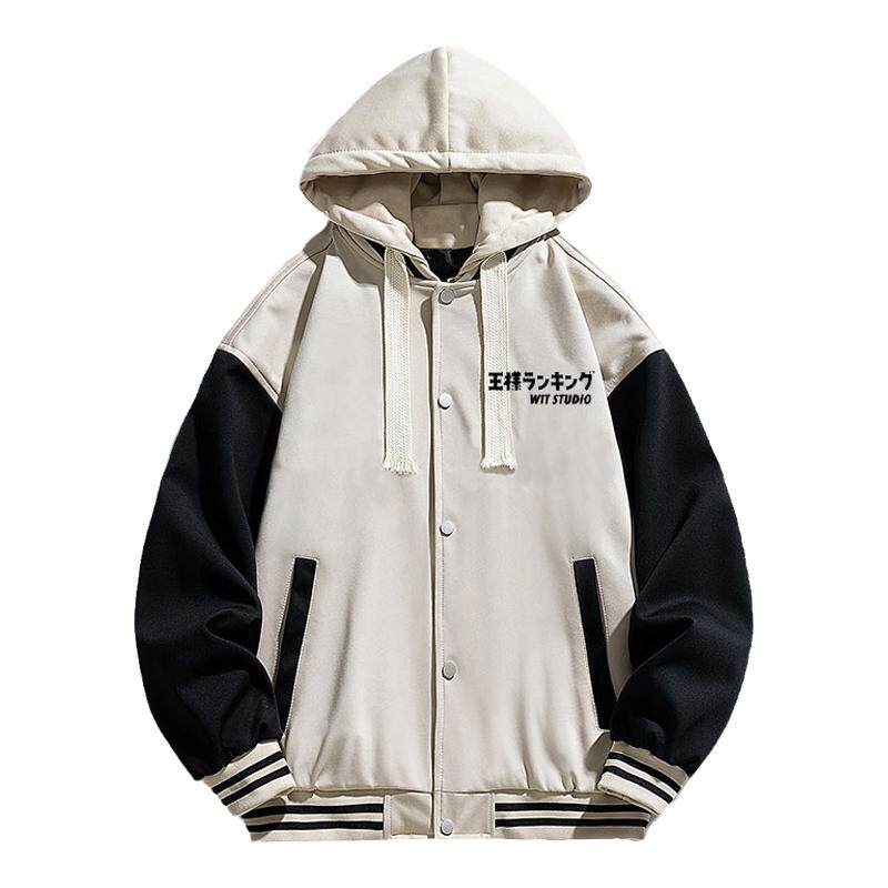 波吉国王周边春秋冬连帽棒球服男