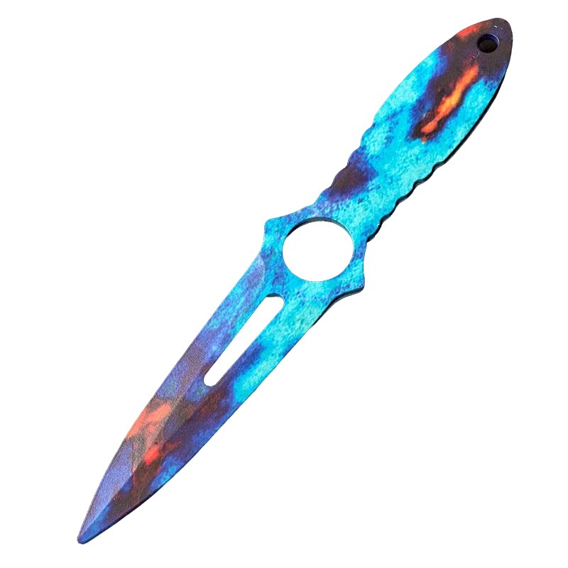 CSGO骷髅刀高硬度直刀游戏周边实体模型不锈钢未开刃玩具收藏礼品